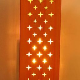 SOMIL Cream Glass Cylinder Printed Wall Lamps-image-43