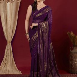 KALINI Woven Design Pure Georgette Saree-picture-30