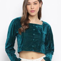 DressBerry Embellished Velvet Top-image-97