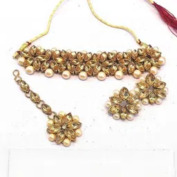 Anouk Women Gold Jewellery Set-image-61