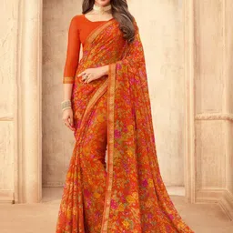 Reboot Fashions Floral Zari Pure Chiffon Saree-picture-39