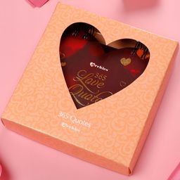 Archies Red & Beige Love Quotes Printed Calender-image-97