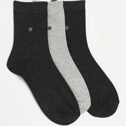 Camey Men Pack Of 3 Assorted Cotton Ankle-Length Socks-picture-12