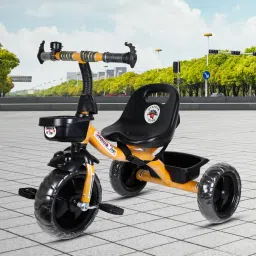 BABY TRICYCLE FOR KIDS WITH FRONT AND BACK BASKET YELLOW COLOUR KIDS TRICYCLE RECOMMENDED TRICYCLE FOR BABY GIRL OR TRICYCLE FOR BABY BOY OR TRICYCLE FOR TODDLER GIRL OR TRICYCLE FOR TODDLER BOY RECOMMENDED FOR TODDLER 1,2,3,4,5 YEAR CHILDREN TRICYCLE FOR KIDS STP G YELLOW BASKET-02 Tricycle-picture-19