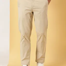 LEON Men Relaxed Regular Fit Cotton Chinos Trouser-image-5
