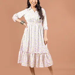 Murcia Women Cotton Fit & Flare Midi Dress-image-37