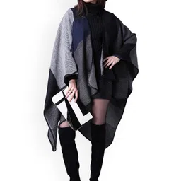 Alexvyan Checked Printed Acrylic Shawl-45