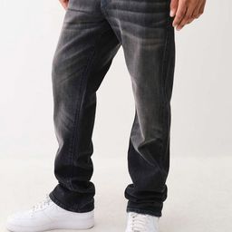 True Religion Men Straight Fit Highly Distressed Light Fade Jeans-image-19