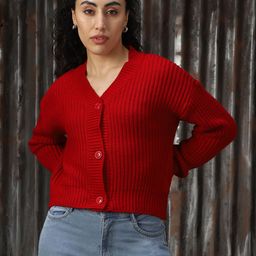 High Star Women Ribbed Cardigan-image-77