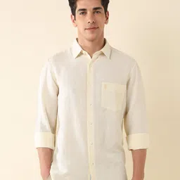 U.S. Polo Assn. Tailored Fit Spread Collar Linen Casual Shirt-image-45