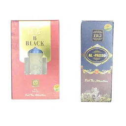RAVIOUR LIFESTYLE Set of B Black & Al Passo Alcohol-Free Attar Roll-On - 8 ml each-47