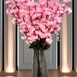 Akaar Pink 4 Pieces Blossom Artificial Flower-17