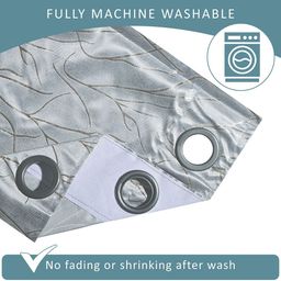 Kuber Industries Grey Window Curtain image 5