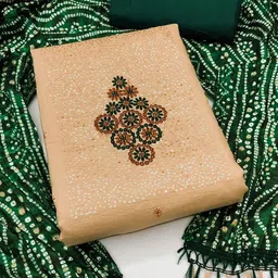 Ishin Ethnic Motifs Embroidered Sequinned Unstitched Dress Material-image-27