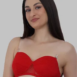 SELFCARE Floral Net Half Coverage Lightly Padded Pack of 2 Bra image 3