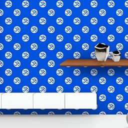 ArtzFolio Printed UV-Resistant Anti-Bacterial Hindu Religious Om Peel & Stick Wallpaper-image-95