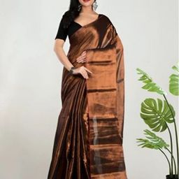 AWRIYA Solid Saree With Blouse Piece-image-64