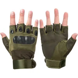 CREEKNEST...all that you want Men Tactical Half Finger Gloves with Hard Knuckle Protection-picture-5