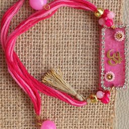Kamule Pink Om Rakhi - Pink-image-4