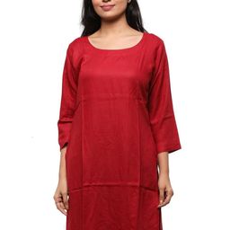 EASY 2 WEAR Women Solid Daily Straight Kurta-image-74
