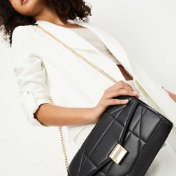 max Women Solid Crossbody Quilted Sling Bag-image-51