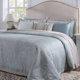 MASPAR Blue Floral Cotton 8 Piece Double King Regular Bedding Set-image-34