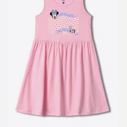 YK Disney Girls Graphic Print Fit & Flare Dress-image-11