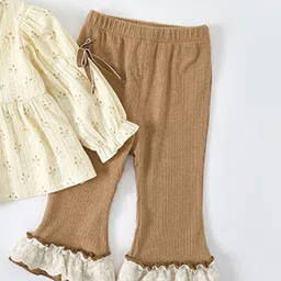 LULU & SKY Girls Flared High-Rise Trousers-picture-39