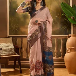 SHADOW & SAINING Women Floral Zari Banarasi Saree-image-42