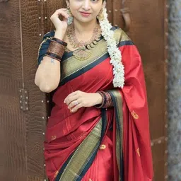 A S CREATION Pure Silk Kanjeevaram Saree-image-55