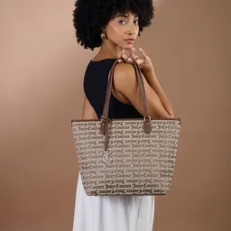 Juicy Couture Textured PU Oversized Structured Tote Bag-5