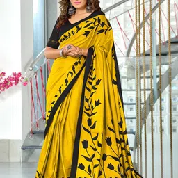 LeeliPeeri Designer Floral Block Print Saree-21