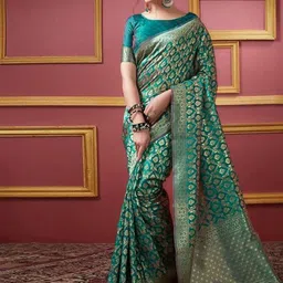 Florence Woven Design Zari Pure Silk Kanjeevaram Saree-picture-36