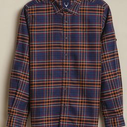 Allen Solly Junior Boys Checked Spread Collar Pure Cotton Casual Shirt-picture-13