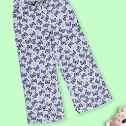KiddoPanti Girls Printed Pure Cotton Lounge Pant-picture-31