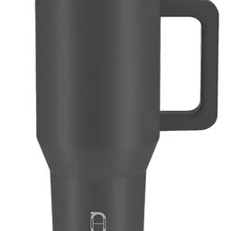 HOUSE OF QUIRK Black Single Stainless Steel Double Wall Vacuum Tumbler with Handle 1.2 L-image-83