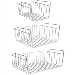 Go Hooked Silver-Toned Set of 3 Regular Drawer Organiser Organisers-38