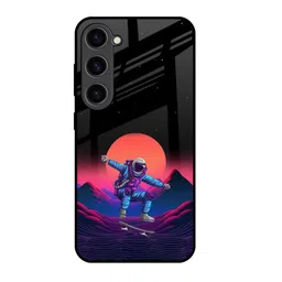 QRIOH Retro Astronaut Printed Samsung Galaxy S23 Back Case-image-9