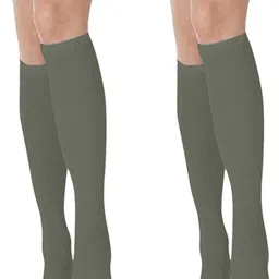MUKHAKSH Women Olive Socks-picture-39