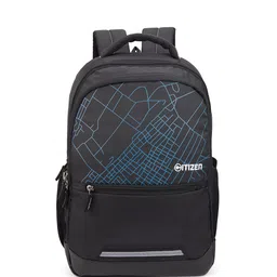 Citizen Unisex Brand Logo Contrast Detail Backpack with Reflective Strip-51