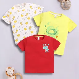 LITTLE NINJA Boys Printed Applique T-shirt-picture-56