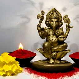 Fabzie Decor Gold-Toned Religious Idol Showpiece-33