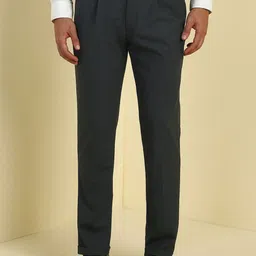 Allen Solly Sport Men Mid-Rise Regular Fit Pleated Formal Trouser-picture-5