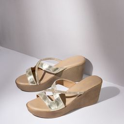 Inc 5 Striped Party Wedge Sandals-picture-22
