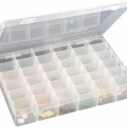 36 Grids Clear Plastic Storage Box with Adjustable Dividers Organizer Pills Drugs Earrings Bead Jewelry Small Storage Box Case Closet Divider-image-24