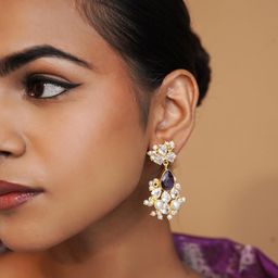 ROYAL PITARAH Contemporary Drop Earrings-image-8