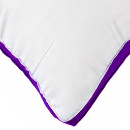 Siroki Bond Purple & White Polyester Breathable Rectangular Sleep Pillow image 3