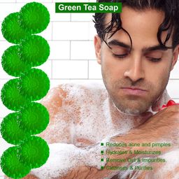 GROOVY Set Of 10 Pistachio Power Green Tea Bar - 100 g Each image 4