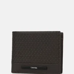 Calvin Klein Men Solid Geometric Printed Leather Two Fold Wallet-image-51