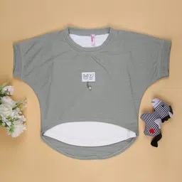 V-Mart Girls Cotton Round Neck Top-image-9